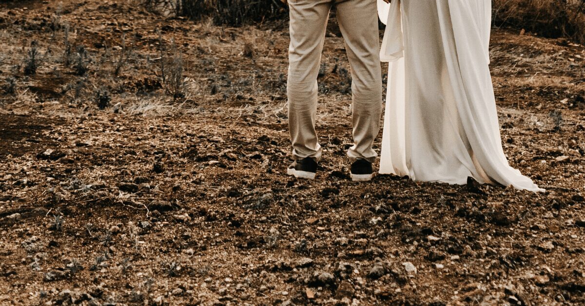 Adventurous couple eloping